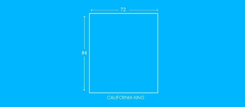 CALIFORNIA KING, 72”W X 84”L