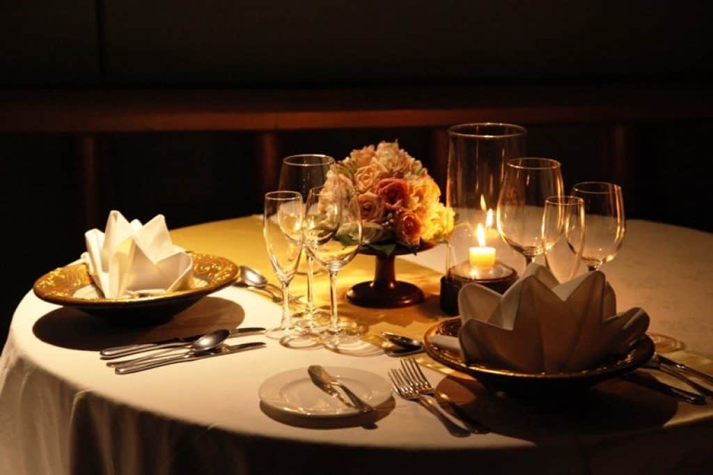 Have dinner by candle light