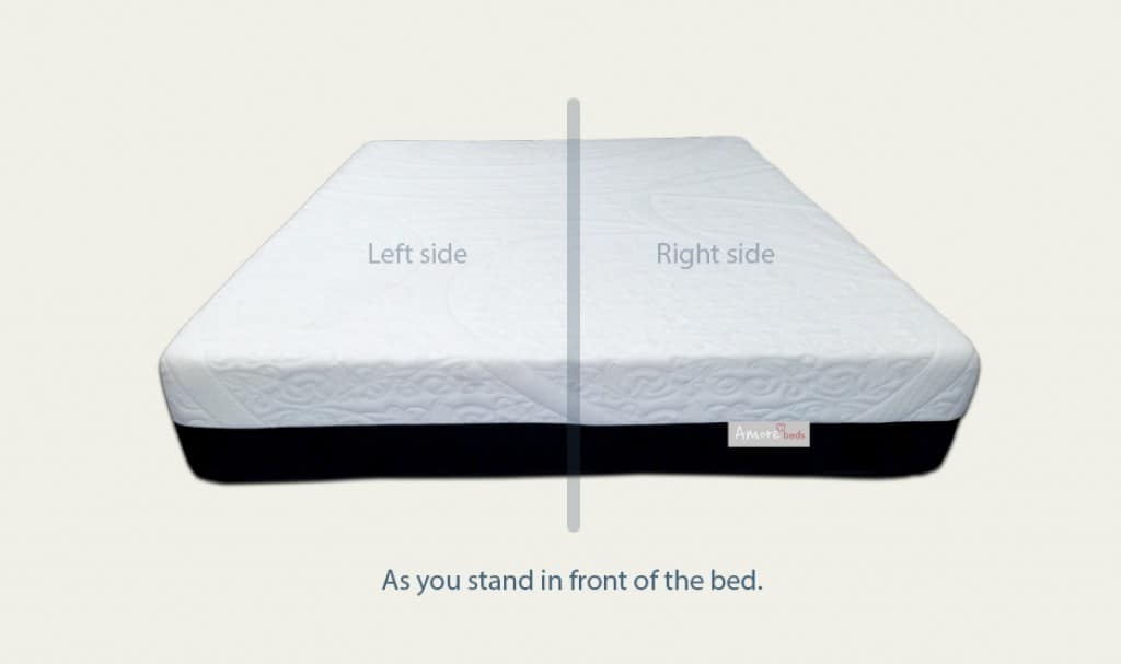 Amore beds mattress dual firmness split design