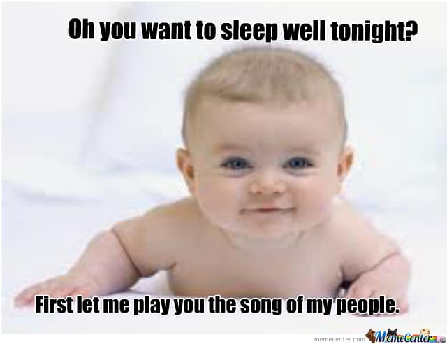 oh you want to sleep well tonight first let me play you the song of my people