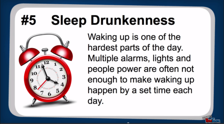 sleep drunkenness