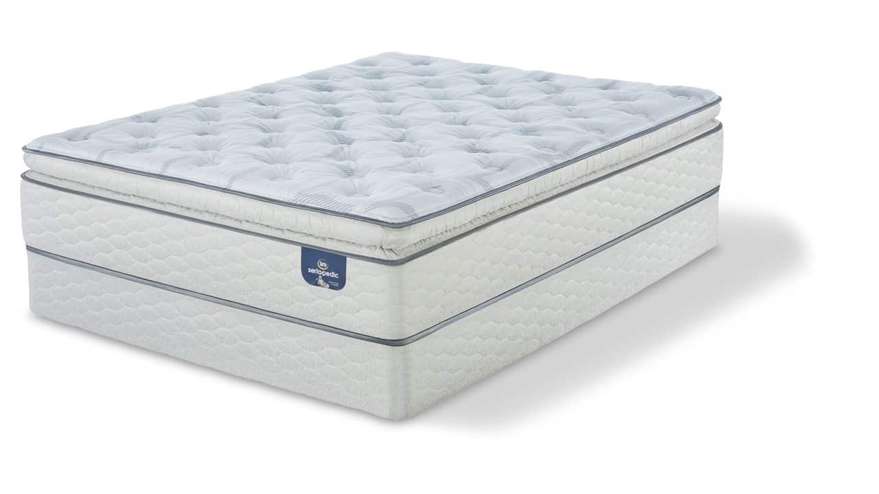 sertapedic 14 cassaway plush pillow top mattress