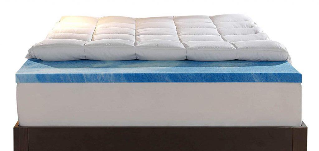 Sleep Innovations Gel Memory Foam 4-inch Dual Layer Mattress Topper