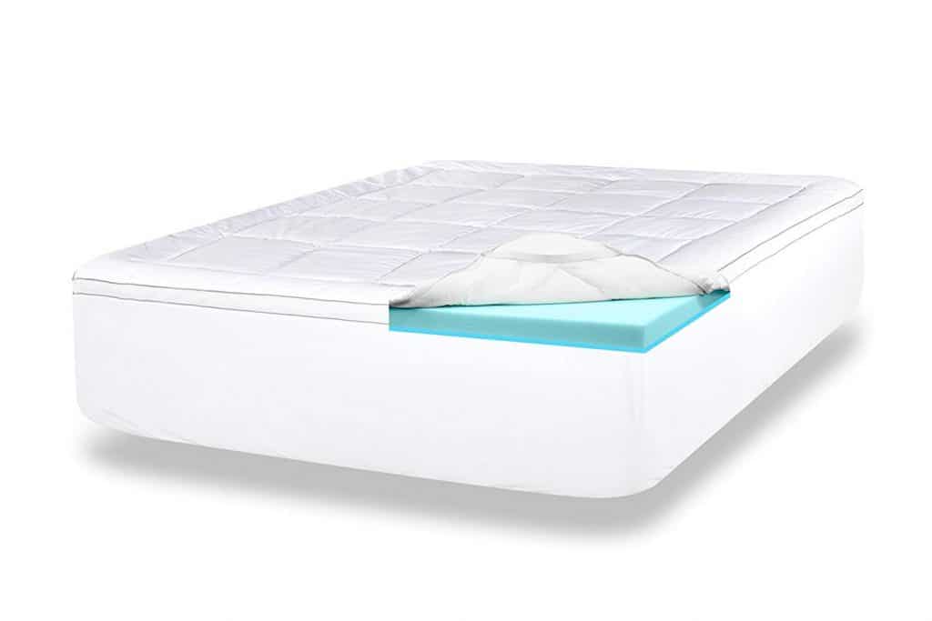 ViscoSoft 4-Inch Gel Memory Foam Mattress Topper (Twin) Luxury Dual Layer Includes Quilted