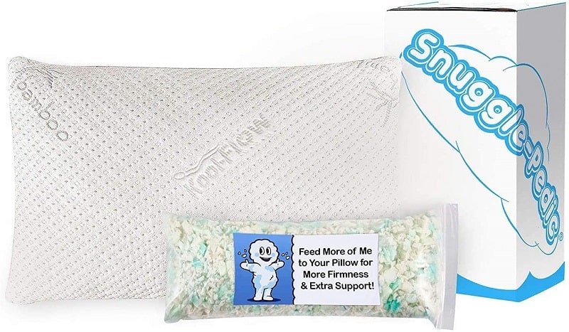 Snuggle-Pedic Ultra-Luxury Bamboo Shredded Memory Foam Pillow